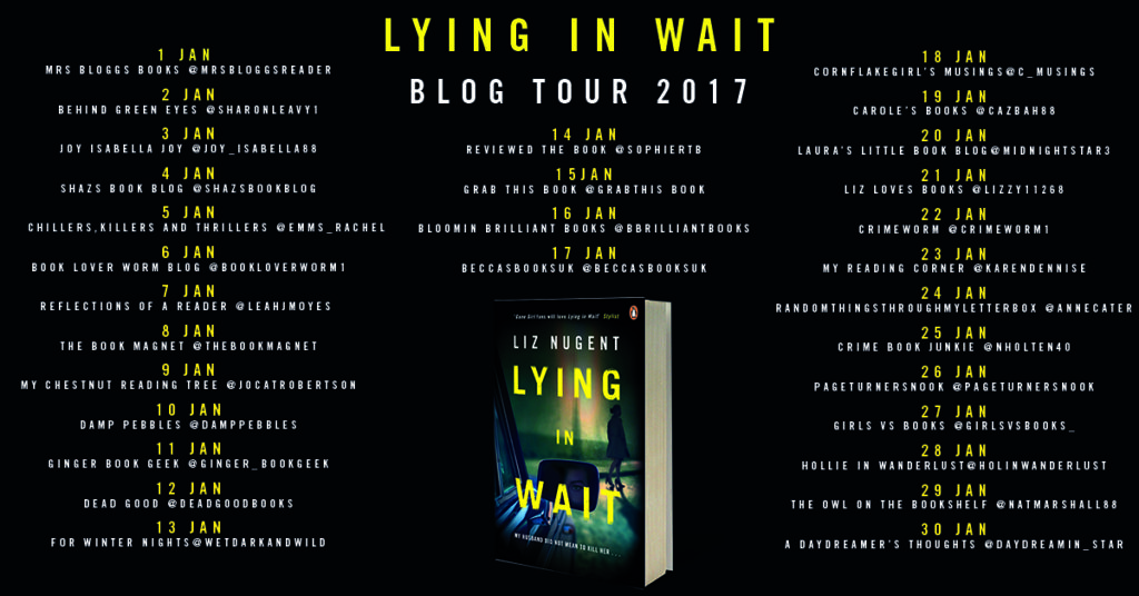 Lying in Wait blog tour poster