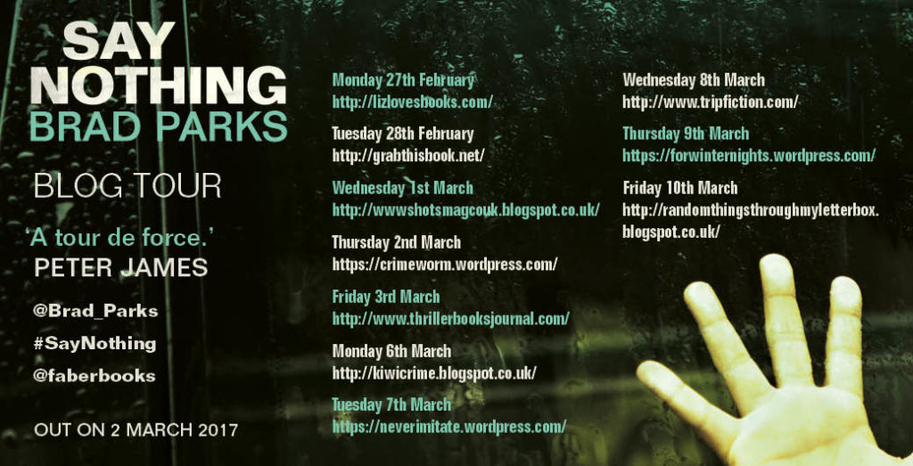 SAY NOTHING_blog tour graphic